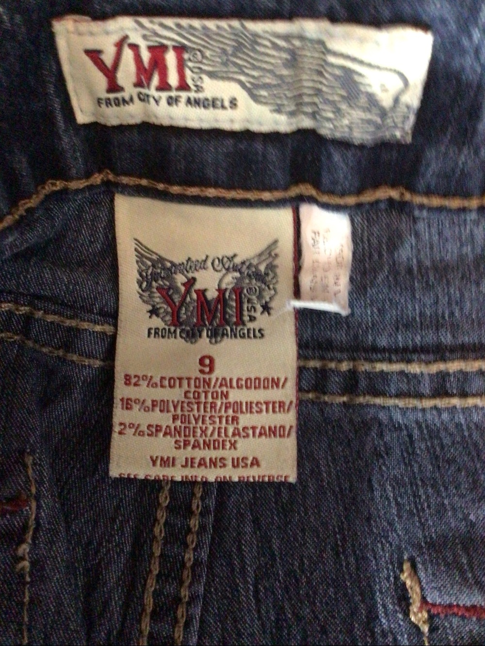 YMI Dark Blue Denim Bermuda Shorts - Picture 2 of 3